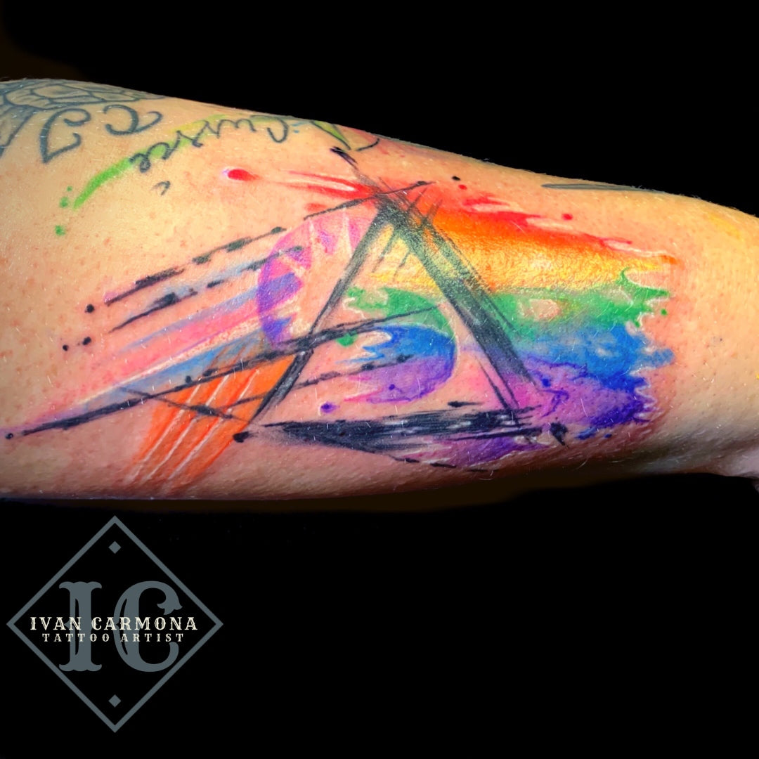Pink Floyd Inspired Watercolor Forearm Tattoo – Starry Eyed Tattoos and  Body Art Studio, image size:1080x1080