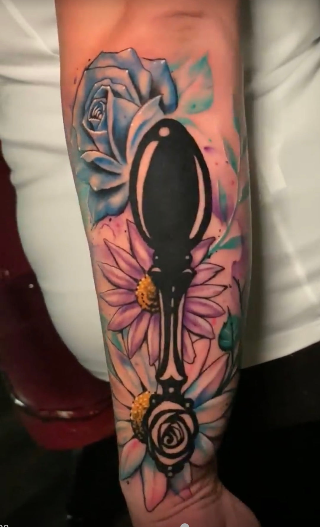 Sioux Falls Watercolor Tattoos Vivid Colorful Beautiful – Starry Eyed  Tattoos and Body Art Studio, image size:1080x1775