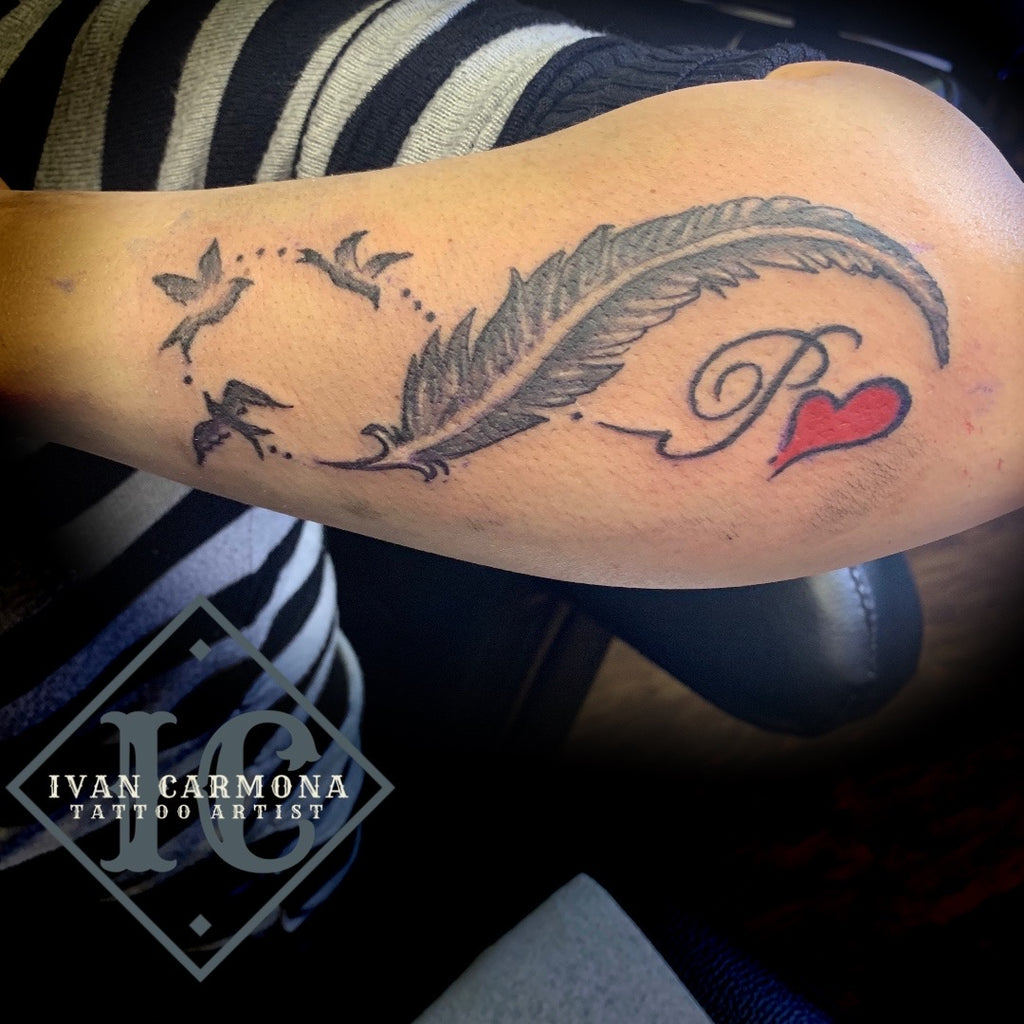 Infinity Feather Tattoo: Eternity in Motion